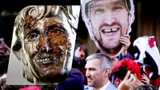 Во всем обвинят Россию и фанатов Овечкина? Статую Гретцки в Канаде облили фекалиями!