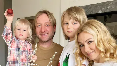 Яна Рудковская, Евгений Плющенко, Александр Плющенко