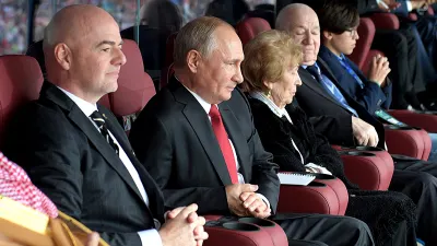 Владимир Путин, Джанни Инфантино, ФИФА